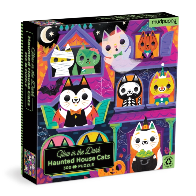 Haunted House Cats 300 Piece Glow in the Dark Puzzle