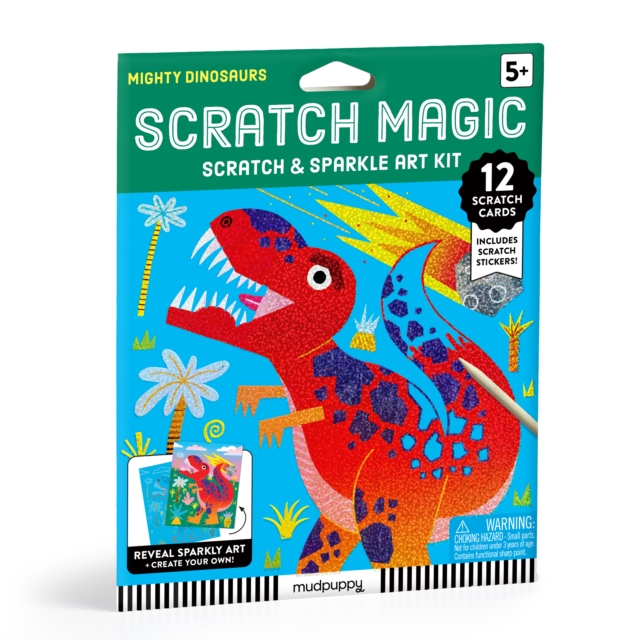 Mighty Dinosaurs Scratch Magic: Scratch & Sparkle Art Kit