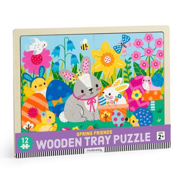 Spring Friends 12 Piece Wooden Puzzle