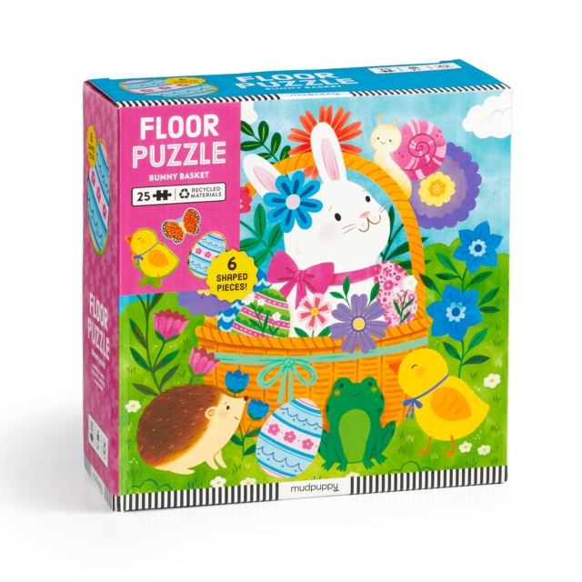 Bunny Basket 25 Piece Floor Puzzle with Shaped Pieces