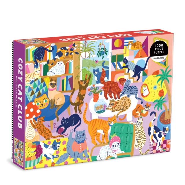 Cozy Cat Club 1000 Piece Family Puzzle