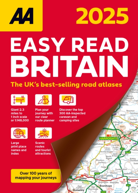 AA Easy Read Atlas Britain 2025