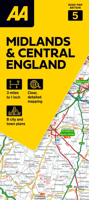 AA Road Atlas Midlands & Central England