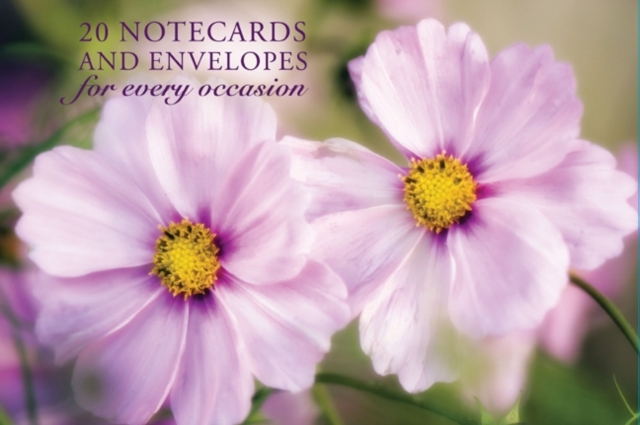 Card Box of 20 Notecards and Envelopes: Pink Cosmos