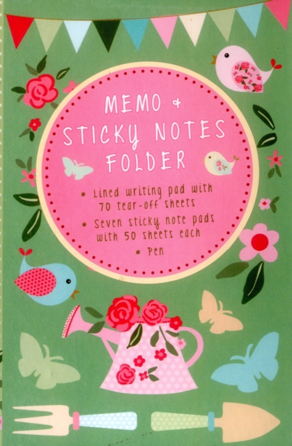 Memo & Sticky Notes Folder: Pretty Garden