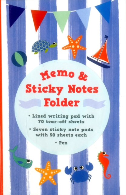 Memo & Sticky Notes Folder: Nautical