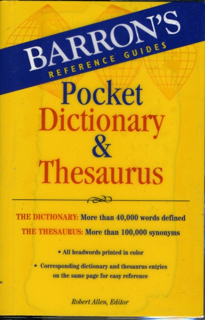 Barron's Pocket Dictionary and Thesaurus