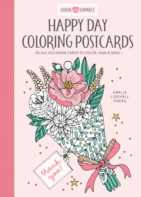 Happy Day Coloring Postcards