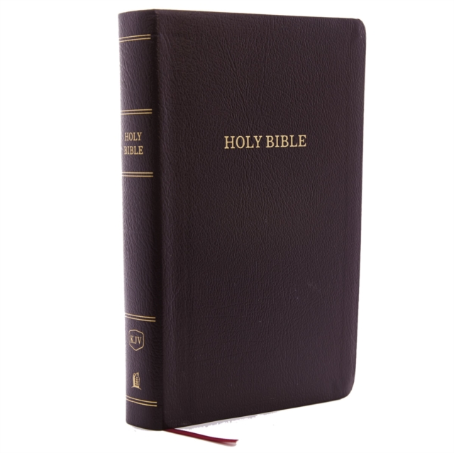 KJV Holy Bible, Personal Size Giant Print Reference Bible, Burgundy Bonded Leather, 43,000 Cross References, Red Letter, Comfort Print: King James Version