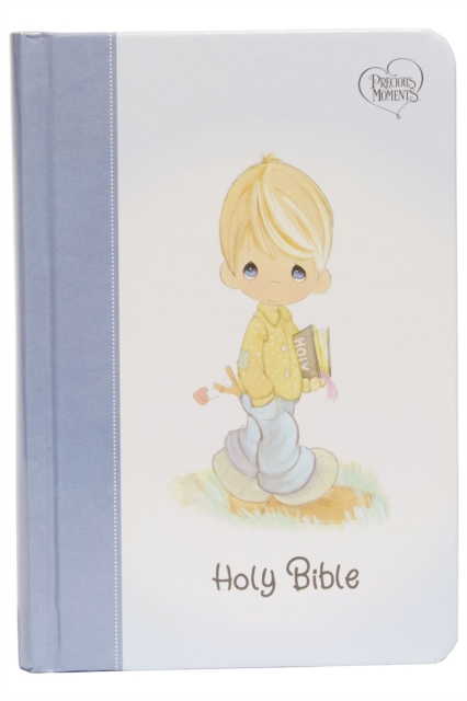 NKJV, Precious Moments Small Hands Bible, Hardcover, Blue, Comfort Print