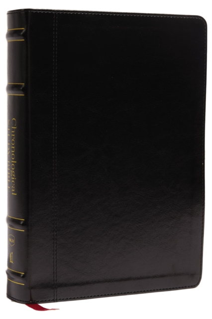 NKJV, Chronological Study Bible, Leathersoft, Black, Comfort Print
