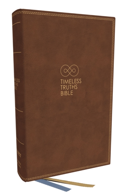 NET, Timeless Truths Bible, Leathersoft, Brown, Comfort Print