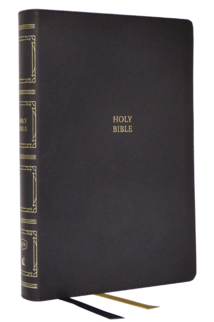 KJV, Paragraph-style Large Print Thinline Bible, Leathersoft, Black, Red Letter, Comfort Print