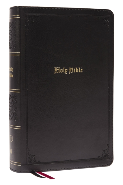KJV, Personal Size Large Print Single-Column Reference Bible, Leathersoft, Black, Red Letter, Comfort Print