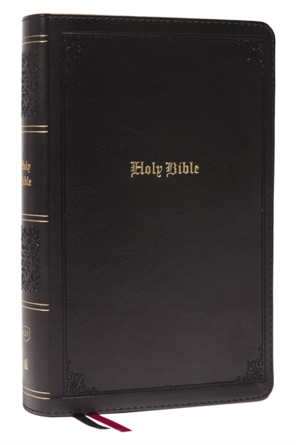 KJV Holy Bible: Large Print Single-Column with 43,000 End-of-Verse Cross References, Black Leathersoft, Personal Size, Red Letter, Comfort Print (Thumb Indexed): King James Version