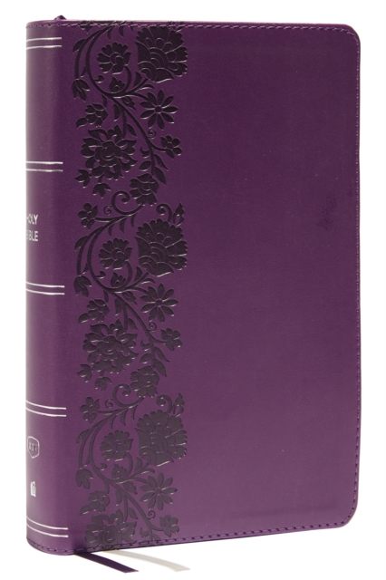 KJV Large Print Single-Column Bible, Personal Size with End-of-Verse Cross References, Purple Leathersoft, Red Letter, Comfort Print: King James Version