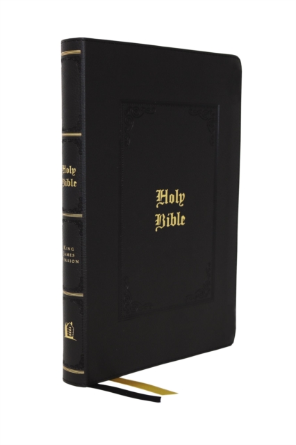 KJV, Personal Size Large Print Reference Bible, Vintage Series, Leathersoft, Black, Red Letter, Thumb Indexed, Comfort Print
