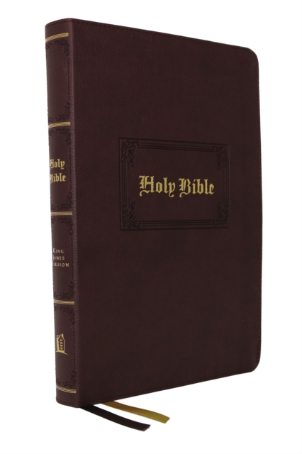 KJV, Personal Size Large Print Reference Bible, Vintage Series, Leathersoft, Brown, Red Letter, Thumb Indexed, Comfort Print