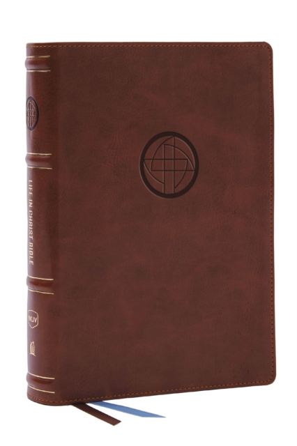 Life in Christ Bible: Discovering, Believing, and Rejoicing in Who God Says You Are  (NKJV, Brown Leathersoft, Thumb Indexed, Red Letter, Comfort Print)