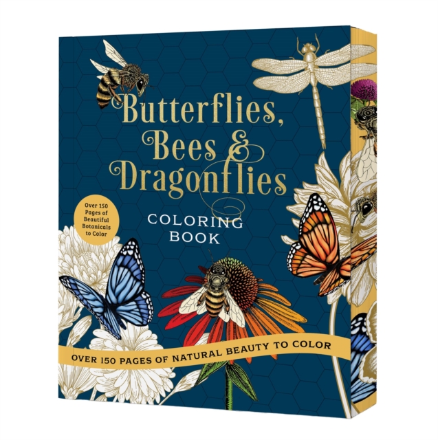 Butterflies, Bees & Dragonflies Coloring Book