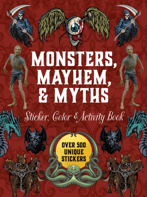 Monsters, Mayhem, and Myths Sticker, Color & Activity Book