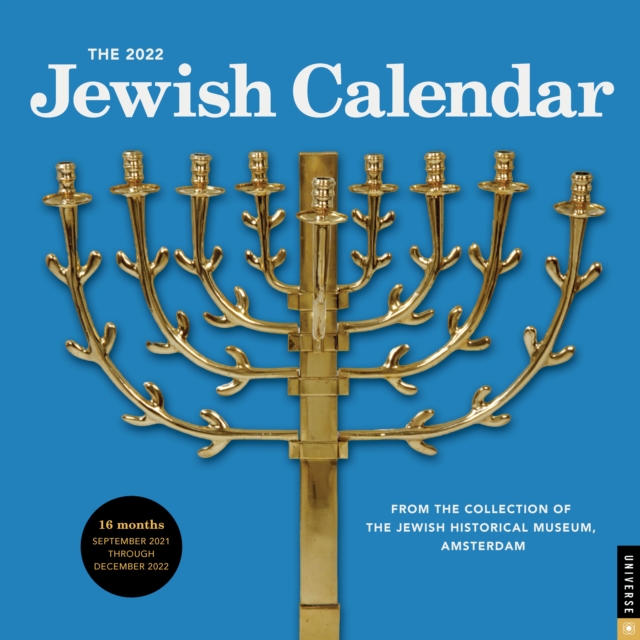 2022 Jewish Calendar 16-Month 2021-2022 Wall Calendar