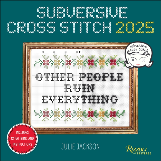 Subversive Cross Stitch 2025 Wall Calendar