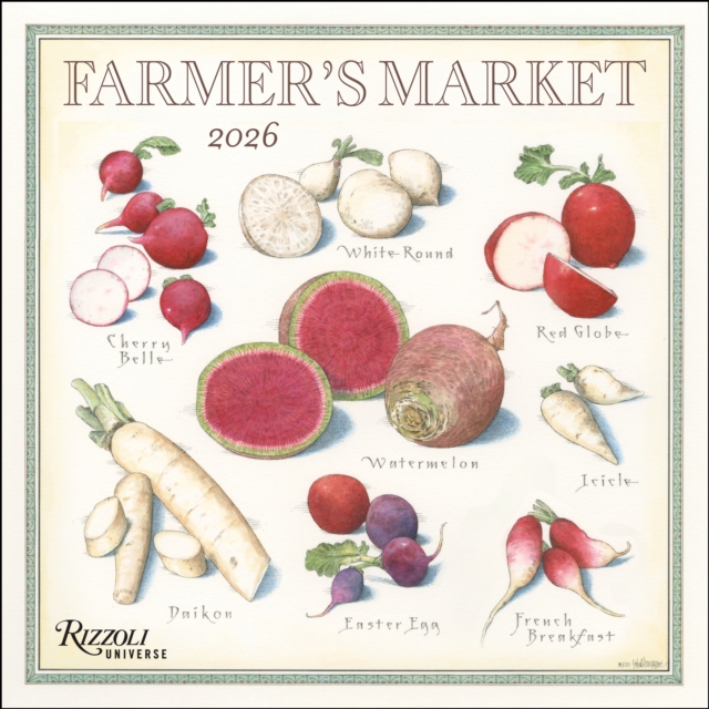 Farmer's Market 2026 Wall Calendar