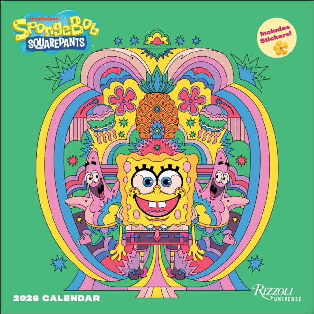 SpongeBob SquarePants 2026 Wall Calendar (Includes Stickers)
