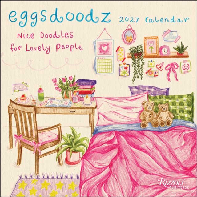 Eggsdoodz 2027 Wall Calendar (Includes Stickers)