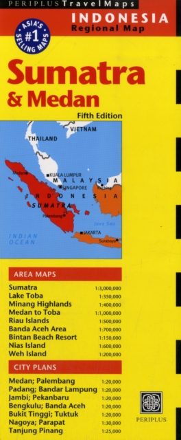 Sumatra & Medan Travel Map Fifth Edition