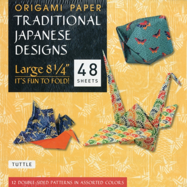 Origami Paper - Traditional Japanese Designs - Large 8 1/4