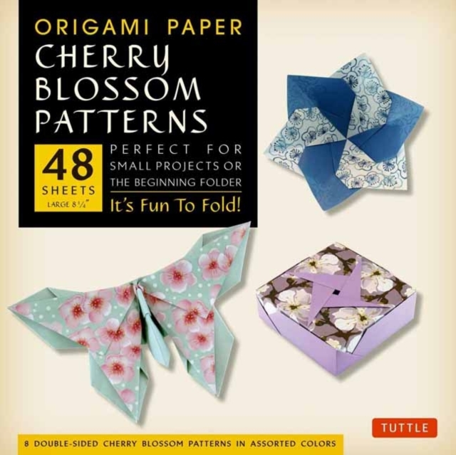 Origami Paper- Cherry Blossom Patterns Large 8 1/4