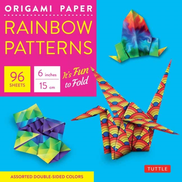 Origami Paper 100 Sheets Rainbow Patterns 6