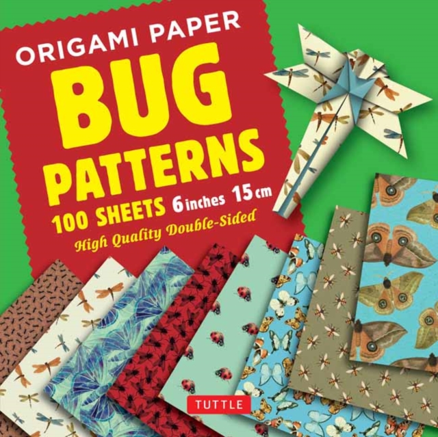 Origami Paper Bug Patterns - 6 inch (15 cm) - 100 Sheets