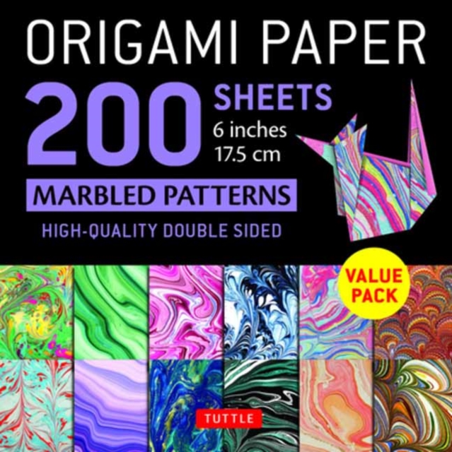 Origami Paper 200 sheets Marbled Patterns 6