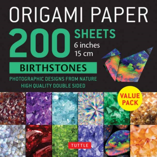 Origami Paper 200 sheets Birthstones 6