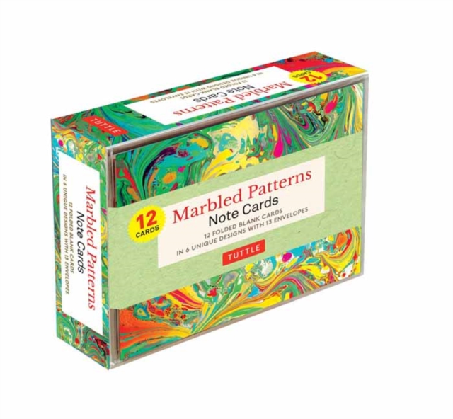 Marbled Patterns Note Cards - 12 Cards