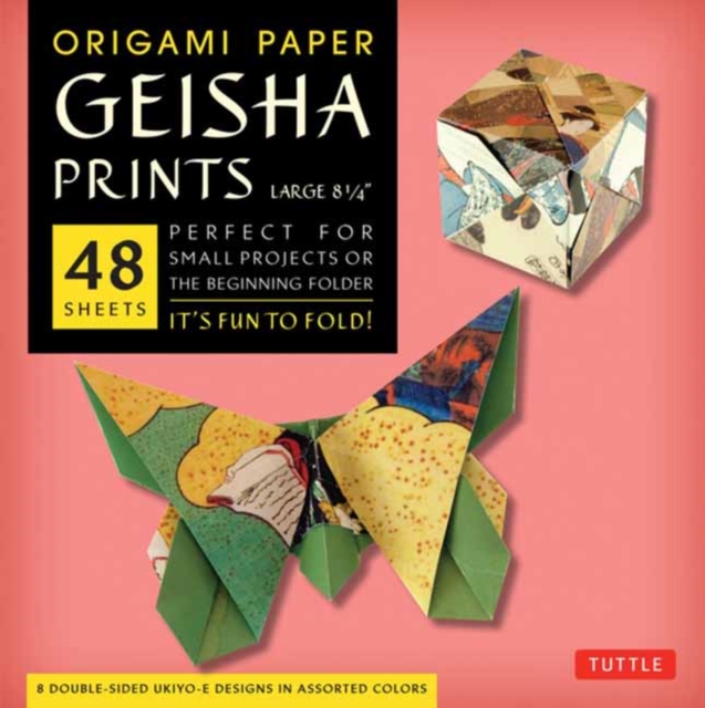 Origami Paper Geisha Prints 48 Sheets X-Large 8 1/4