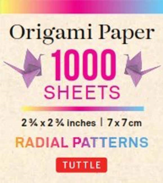 Origami Paper Color Burst 1,000 sheets 2 3/4 in (7 cm)