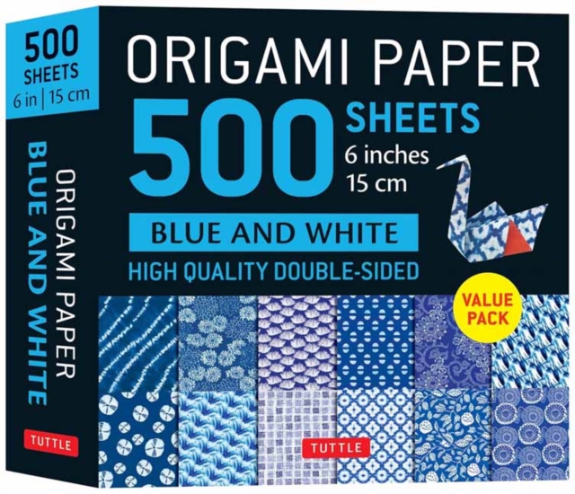 Origami Paper 500 sheets Blue & White 6