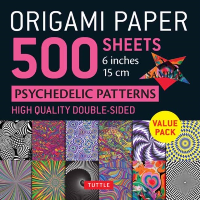 Origami Paper 500 sheets Psychedelic Patterns 6