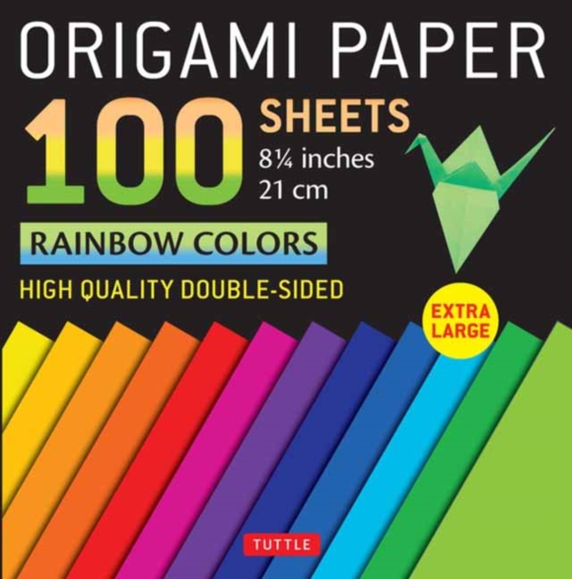 Origami Paper 100 sheets Rainbow Colors 8 1/4