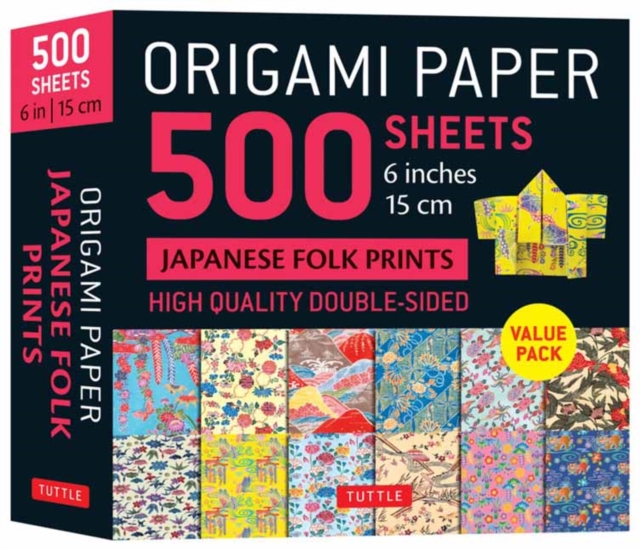 Origami Paper 500 sheets Japanese Folk Prints 6