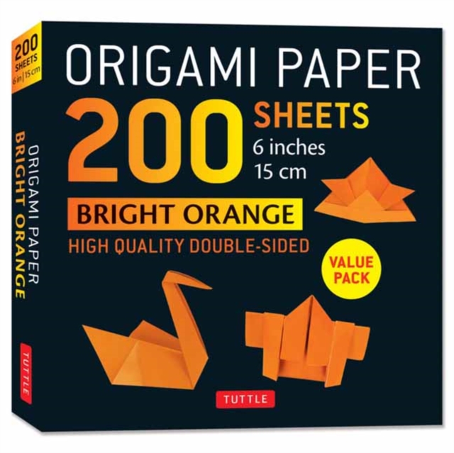 Origami Paper 200 sheets Bright Orange 6