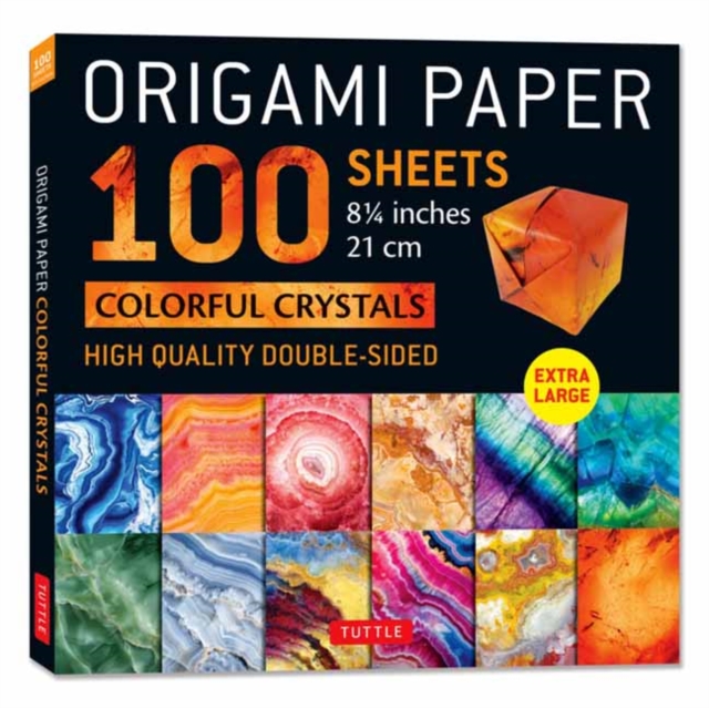 Origami Paper 100 sheets Colorful Crystals 8 1/4