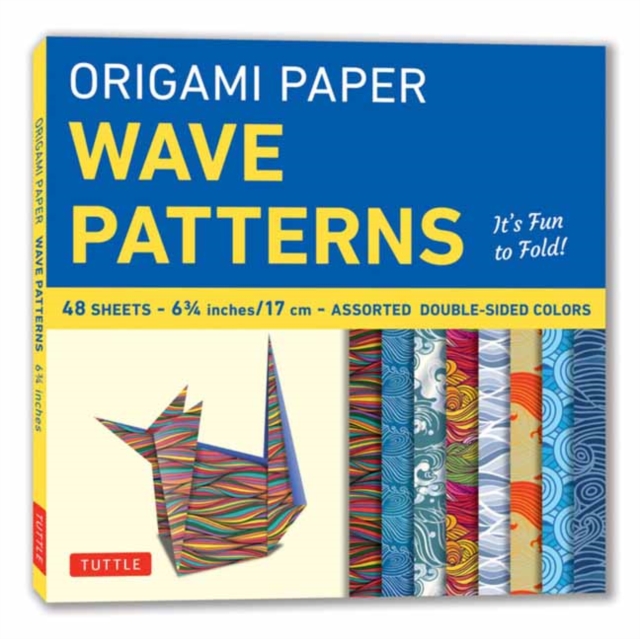Origami Paper - Wave Patterns - 6 3/4 inch - 48 Sheets