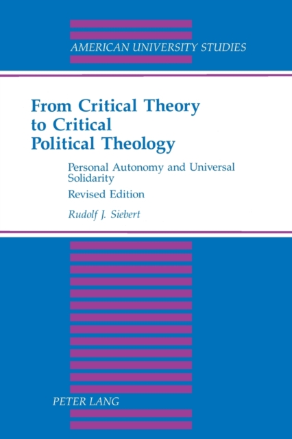 From Critical Theory to Critical Political Theology