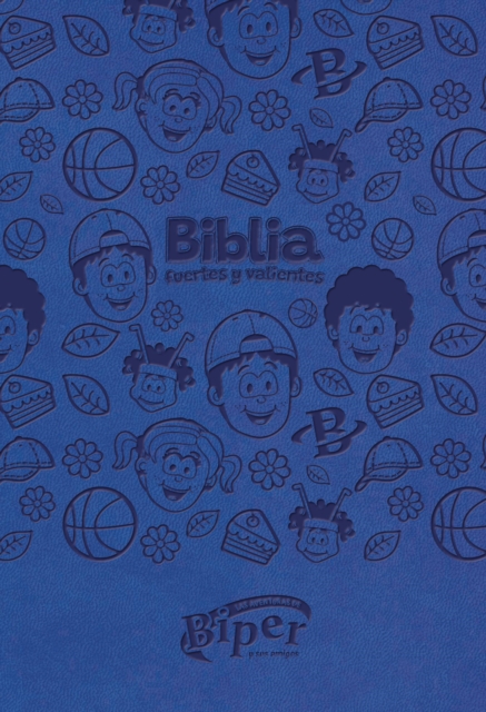 Biblia Biper y sus amigos, Fuertes y valientes (NBLA), Leathersoft, Azul, Palabras de Jesus en rojo, Comfort Print