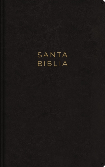 NBLA, Santa Biblia, Ultrafina, Letra grande, Tamano manual, Leathersoft, Negro, Palabras de Jesus en rojo, con cierre